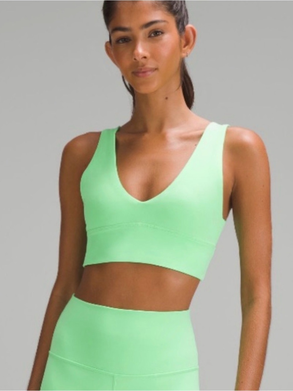 lululemon align v neck sports bra size 10